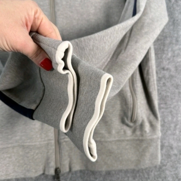 Polo Ralph Lauren Mens XL Heather Gray Full Double Zip Up Track Jacket - Picture 7 of 13